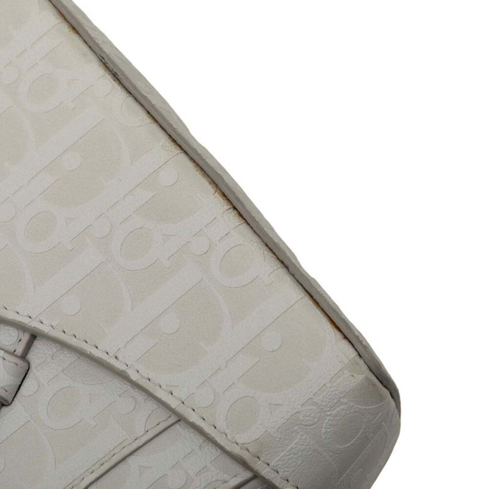 CHRISTIAN DIOR White Leather Shoulder Bag - Picture 4 of 8